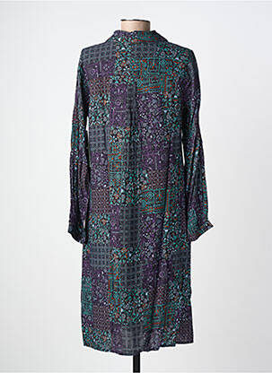 Rochie midi imprimeu fantezie mâneci lungi negru AGATHE & LOUISE femeie