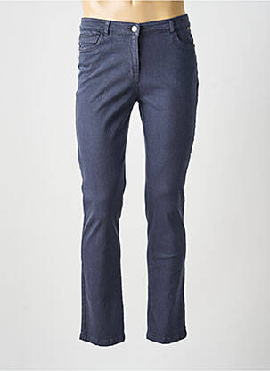 Pantalon slim țesătură poplin mărime normală gri AGATHE & LOUISE femeie