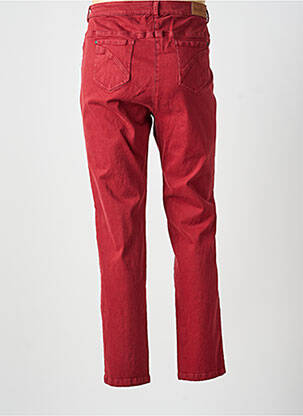 Pantalon slim țesătură poplin mărime normală roșu AGATHE & LOUISE femeie