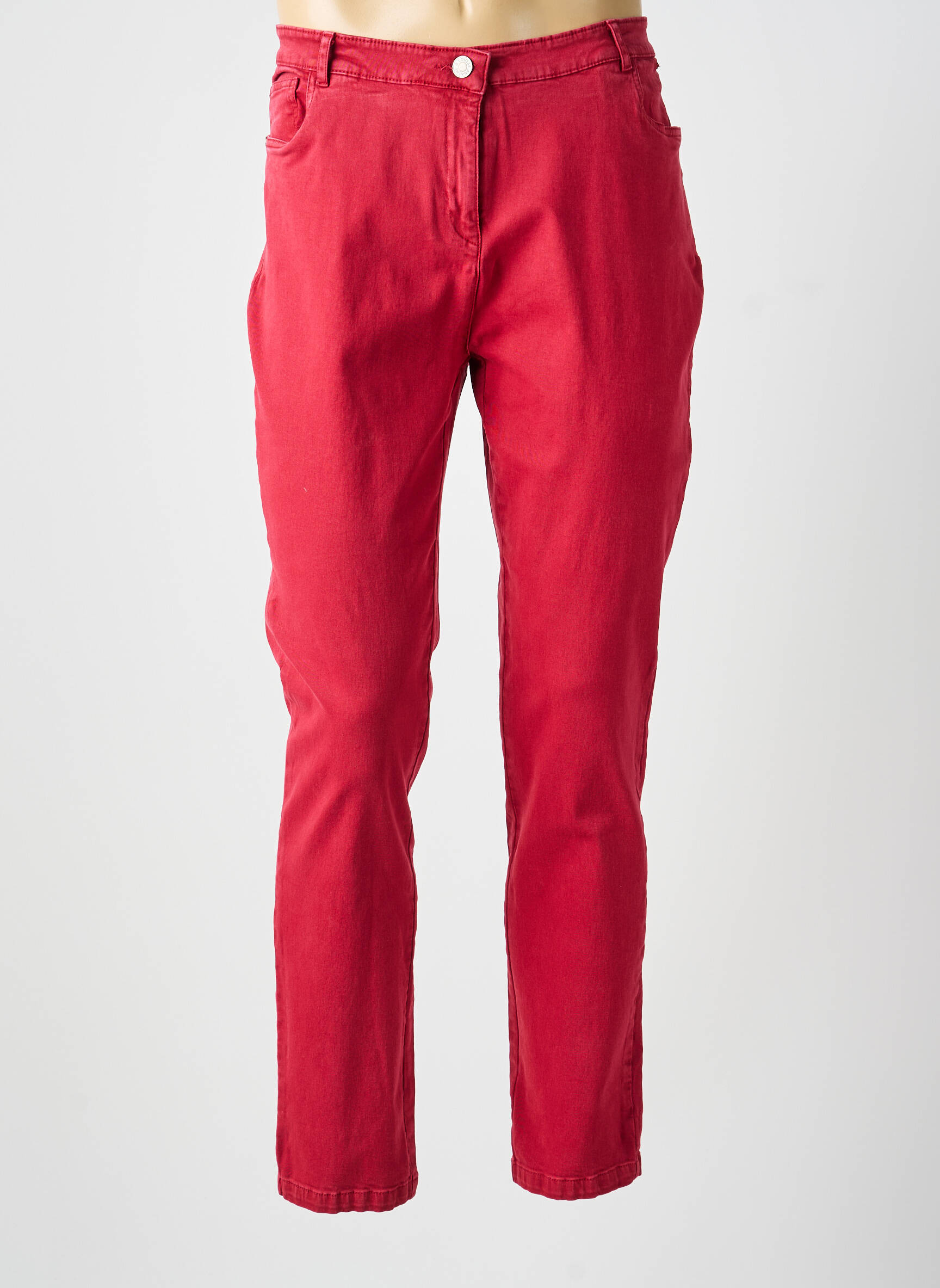 Pantalon drept elasticitate mărime normală roșu AGATHE & LOUISE femeie