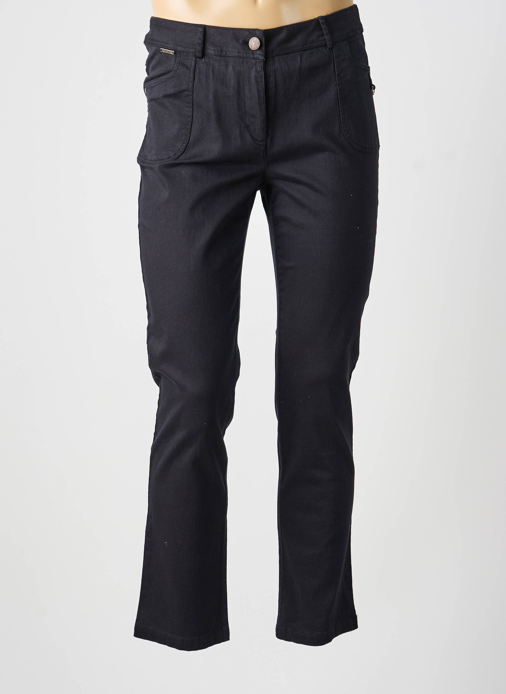 Pantalon drept elasticitate negru AGATHE & LOUISE femeie