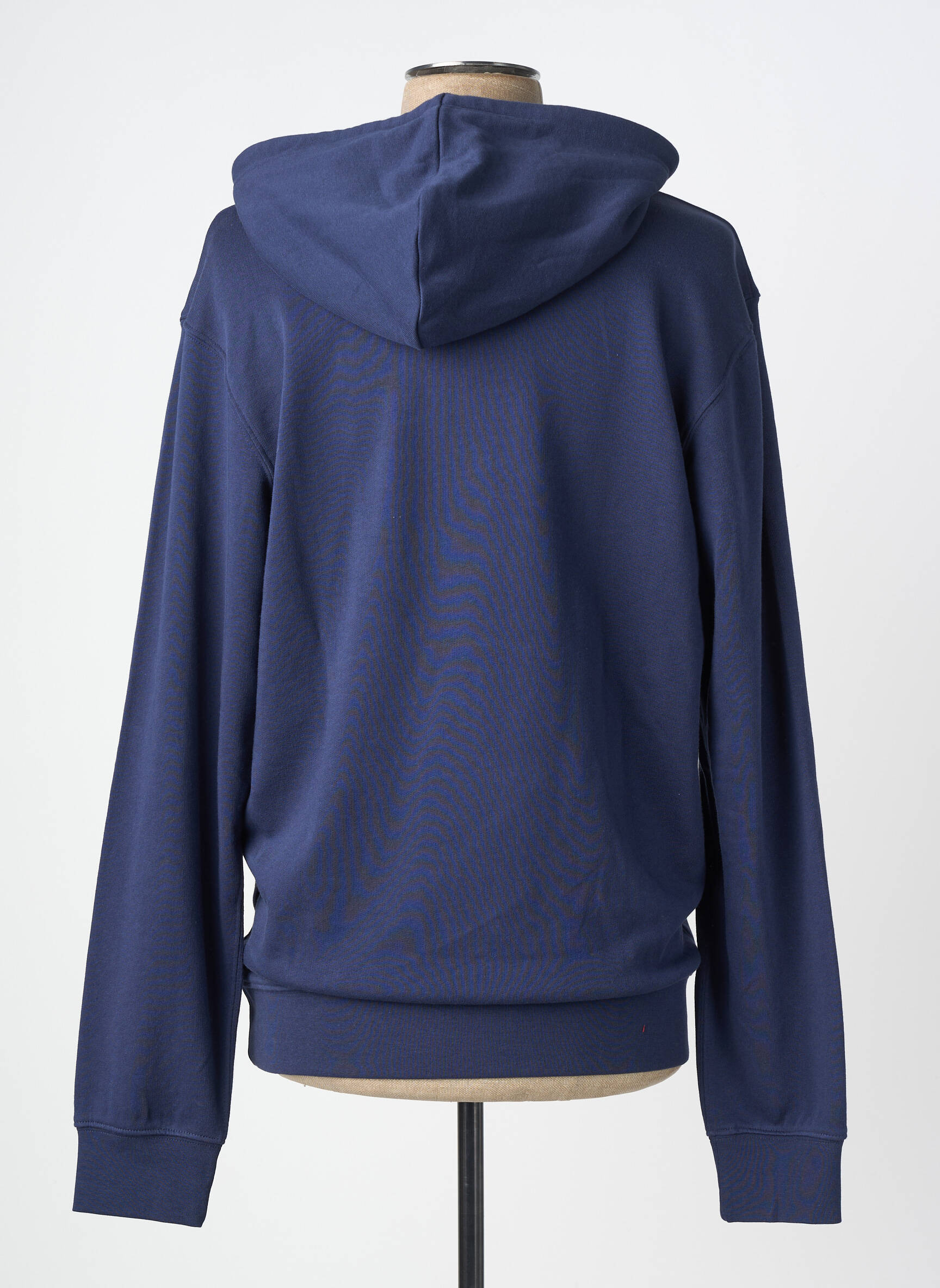 Hanorac cu glugă serigrafie flockată mâneci lungi albastru WRANGLER bărbat