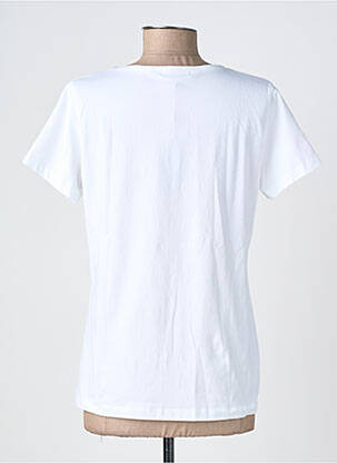 Tricou guler în v mâneci scurte alb NOOS NOOS femeie