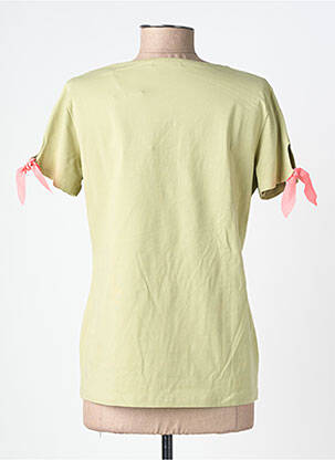 Tricou guler în v mâneci scurte verde NOOS NOOS femeie