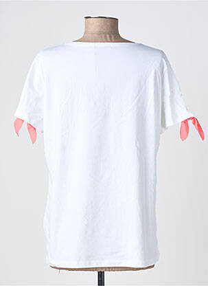 Tricou guler în v mâneci scurte alb NOOS NOOS femeie