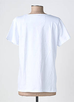 Tricou guler în v mâneci scurte alb NOOS NOOS femeie