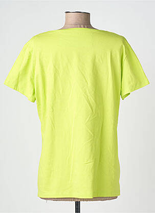 Tricou serigrafie flockată mâneci scurte verde NOOS NOOS femeie