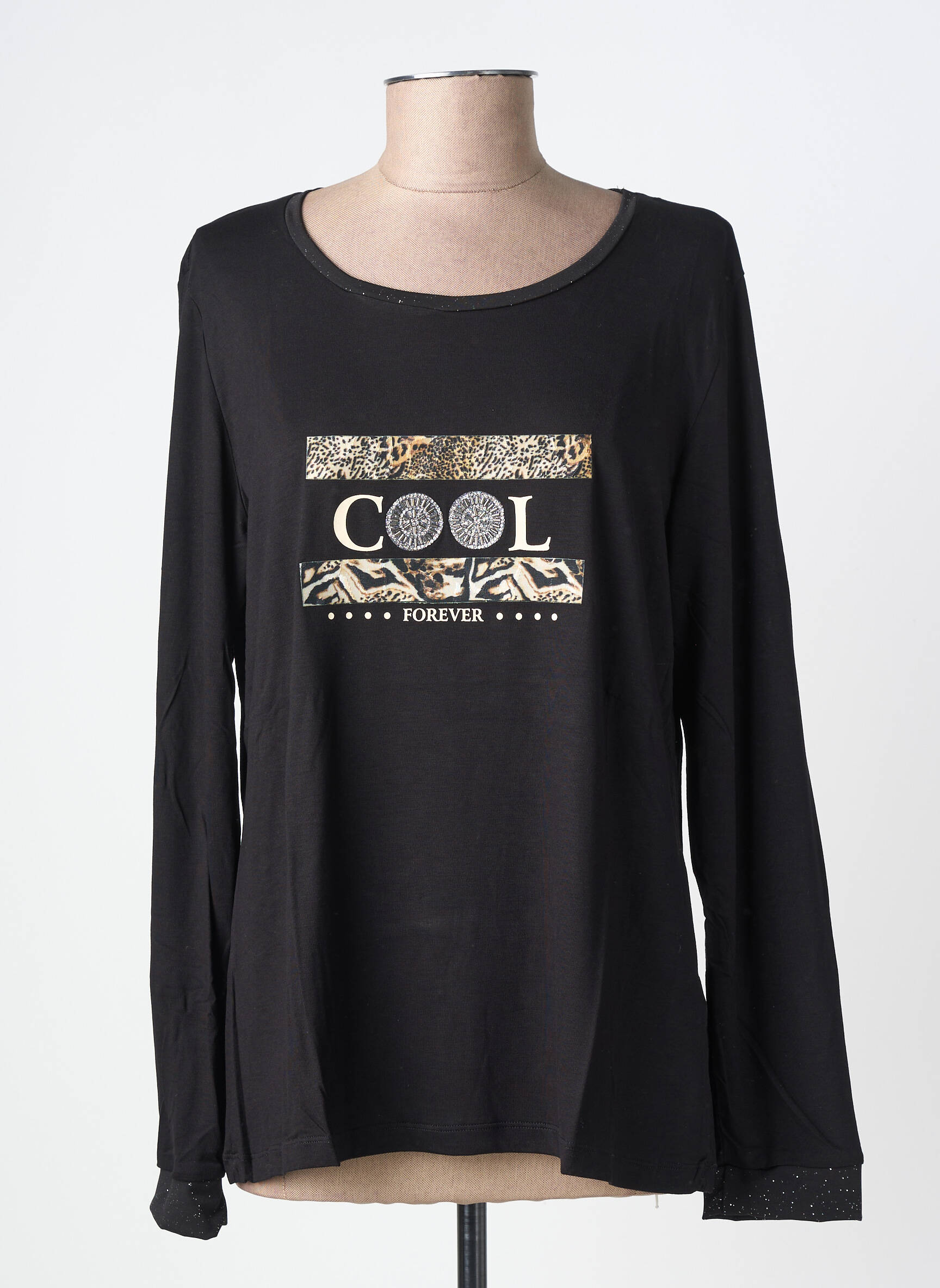 Tricou mâneci lungi mâneci lungi negru NOOS NOOS femeie