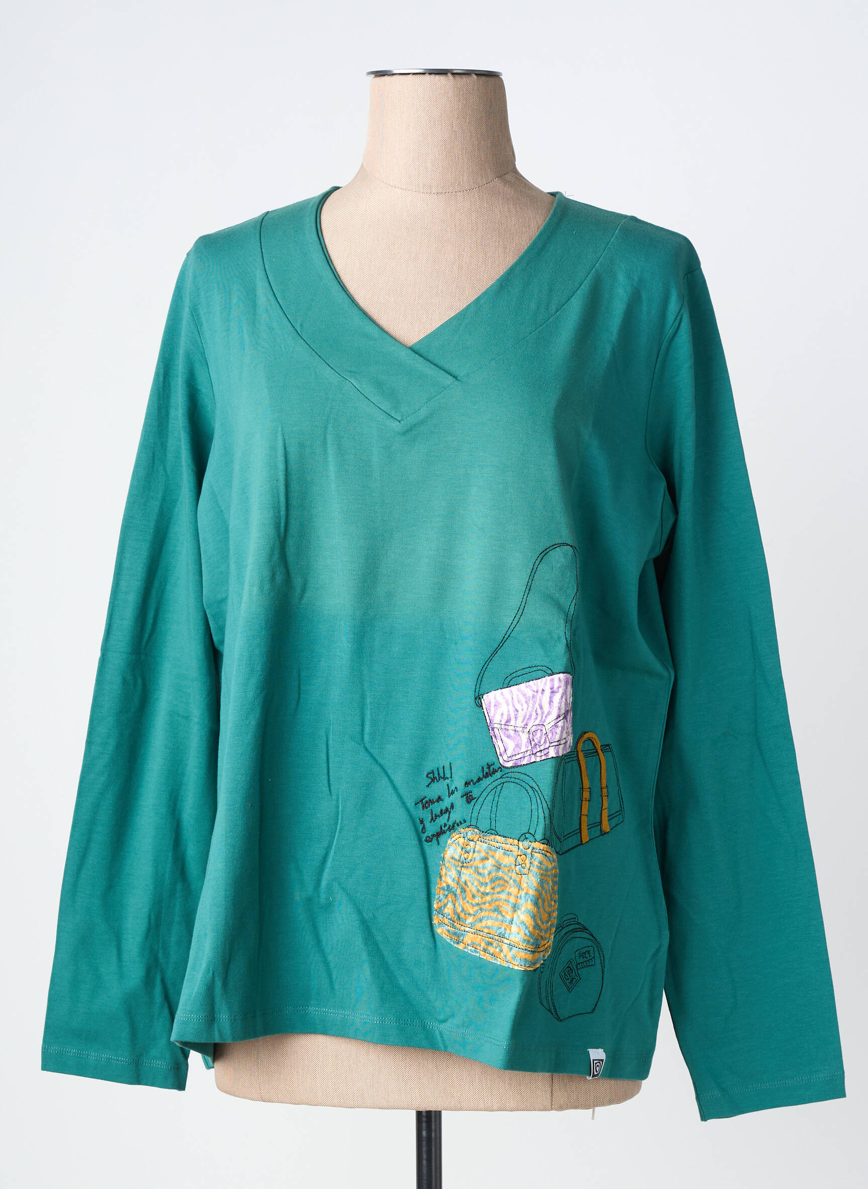 Tricou mâneci lungi mâneci lungi verde NOOS NOOS femeie