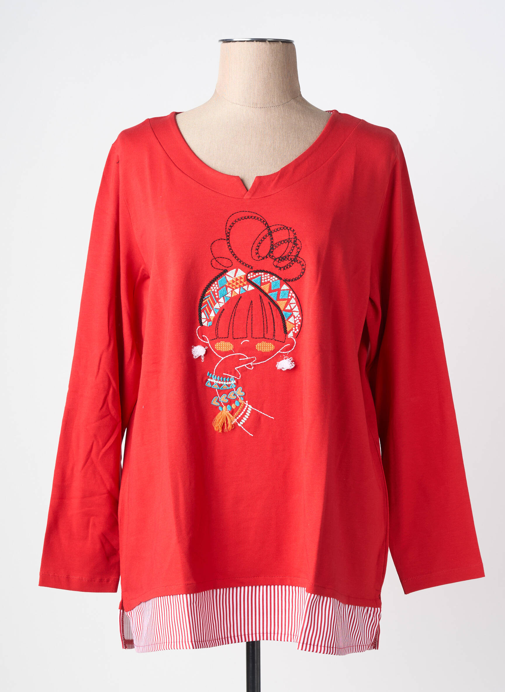 Tricou mâneci lungi mâneci lungi roșu NOOS NOOS femeie