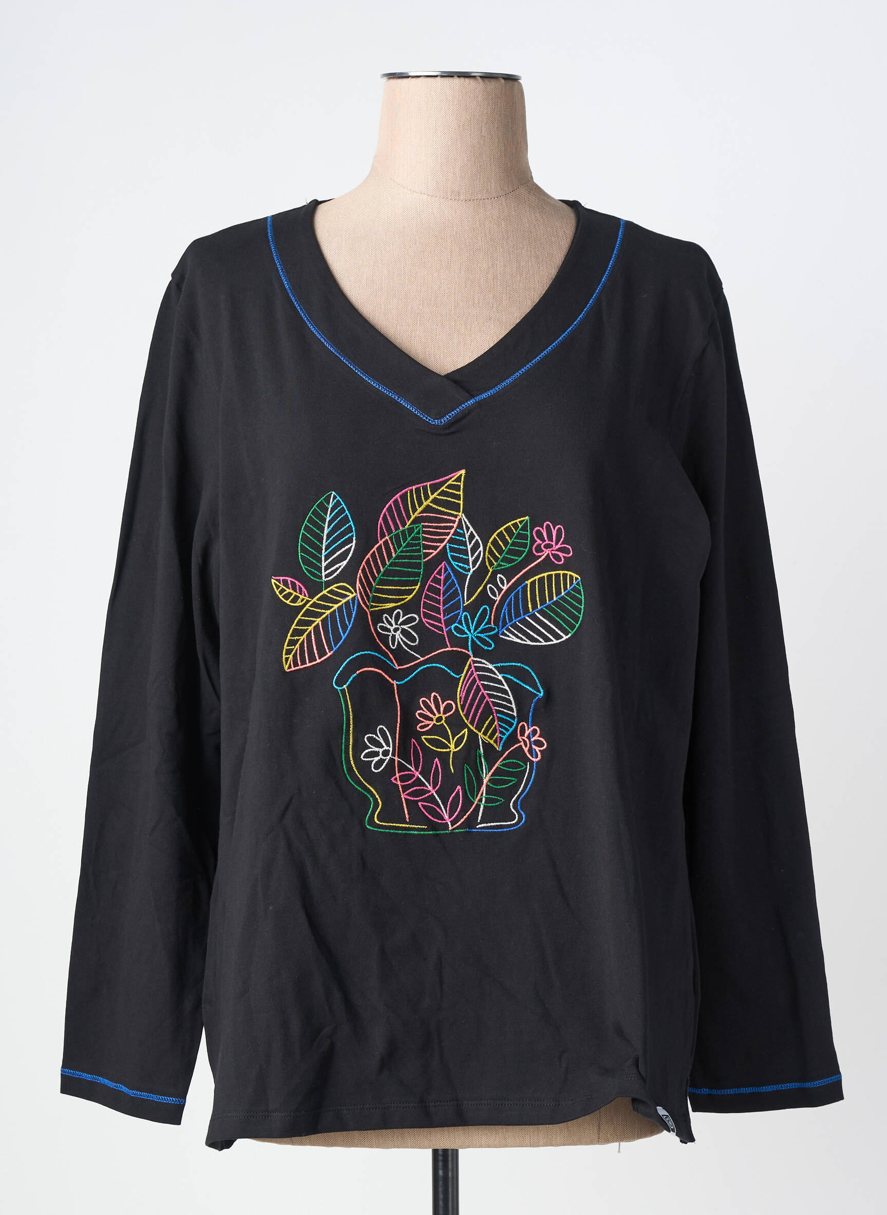 Tricou mâneci lungi mâneci lungi negru NOOS NOOS femeie
