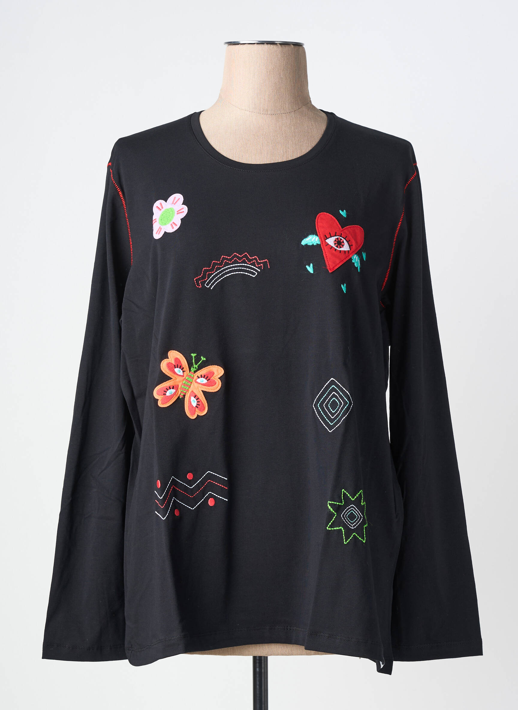 Tricou mâneci lungi mâneci lungi negru NOOS NOOS femeie