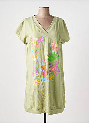Rochie scurtă mâneci scurte mâneci scurte verde NOOS NOOS femeie