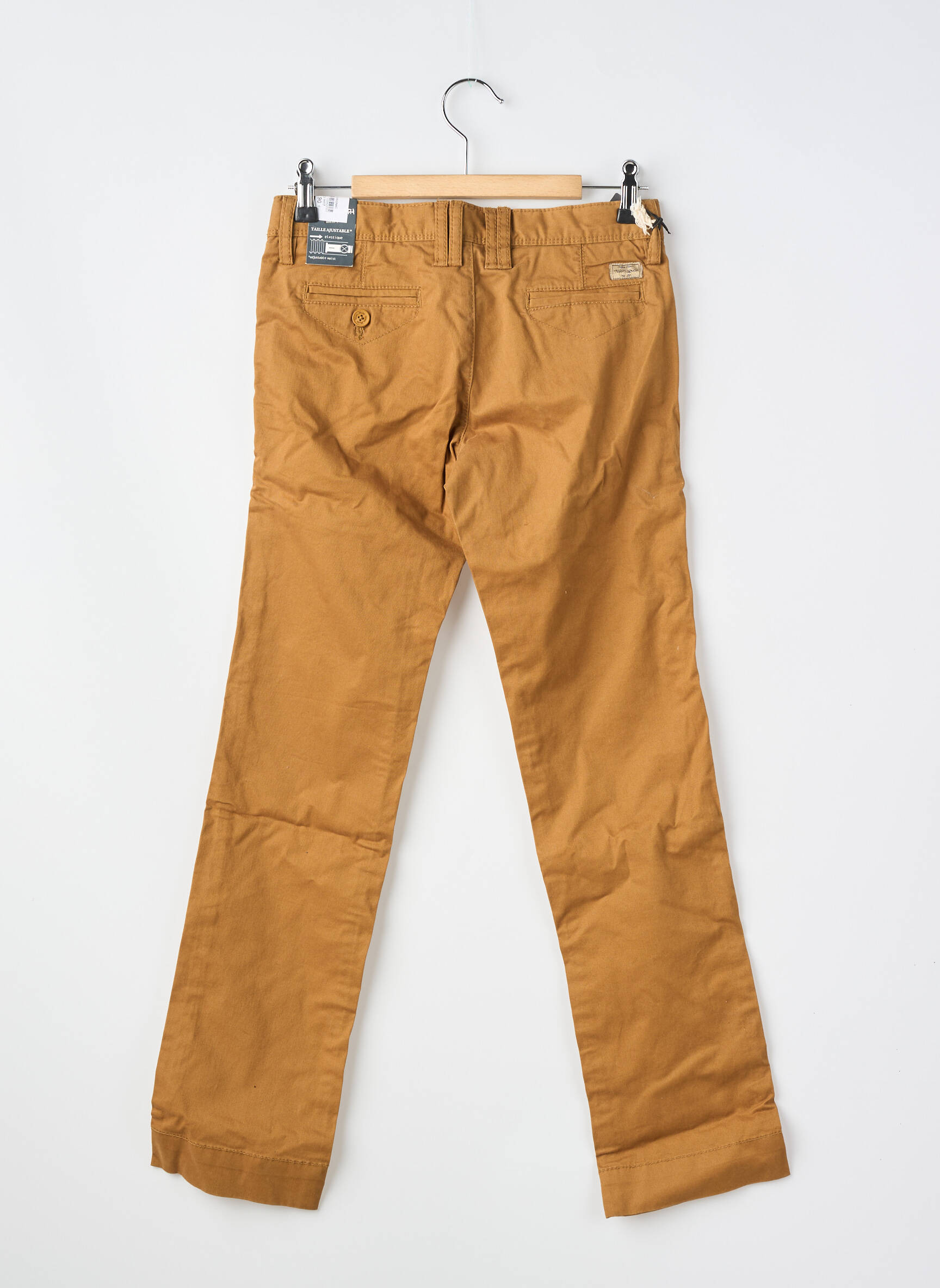 Pantalon chino croială dreaptă maro TEDDY SMITH băiat
