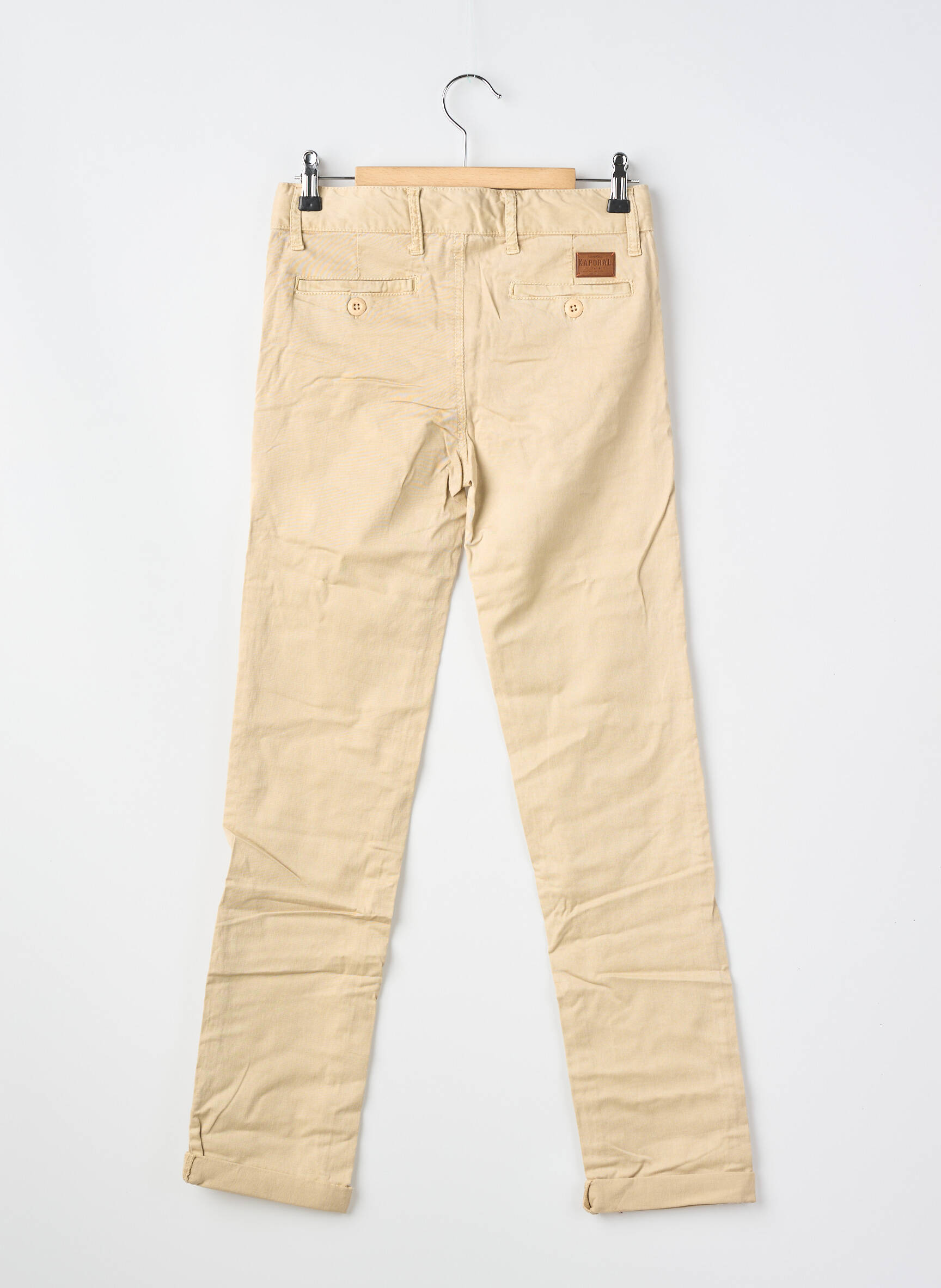 Pantalon chino croială dreaptă bej KAPORAL băiat