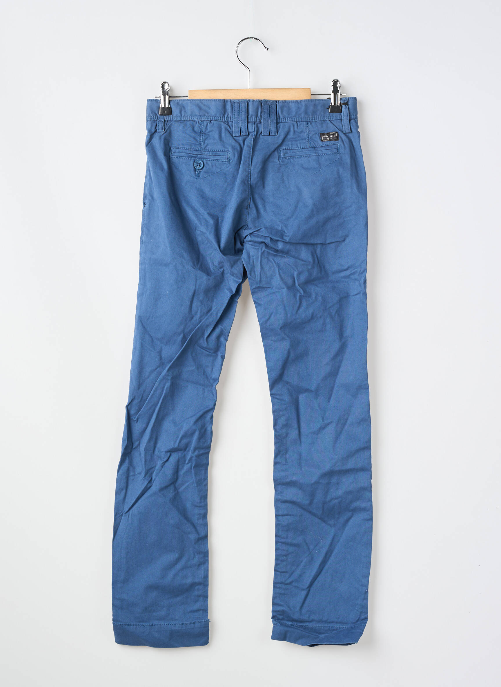 Pantalon chino croială dreaptă albastru TEDDY SMITH băiat