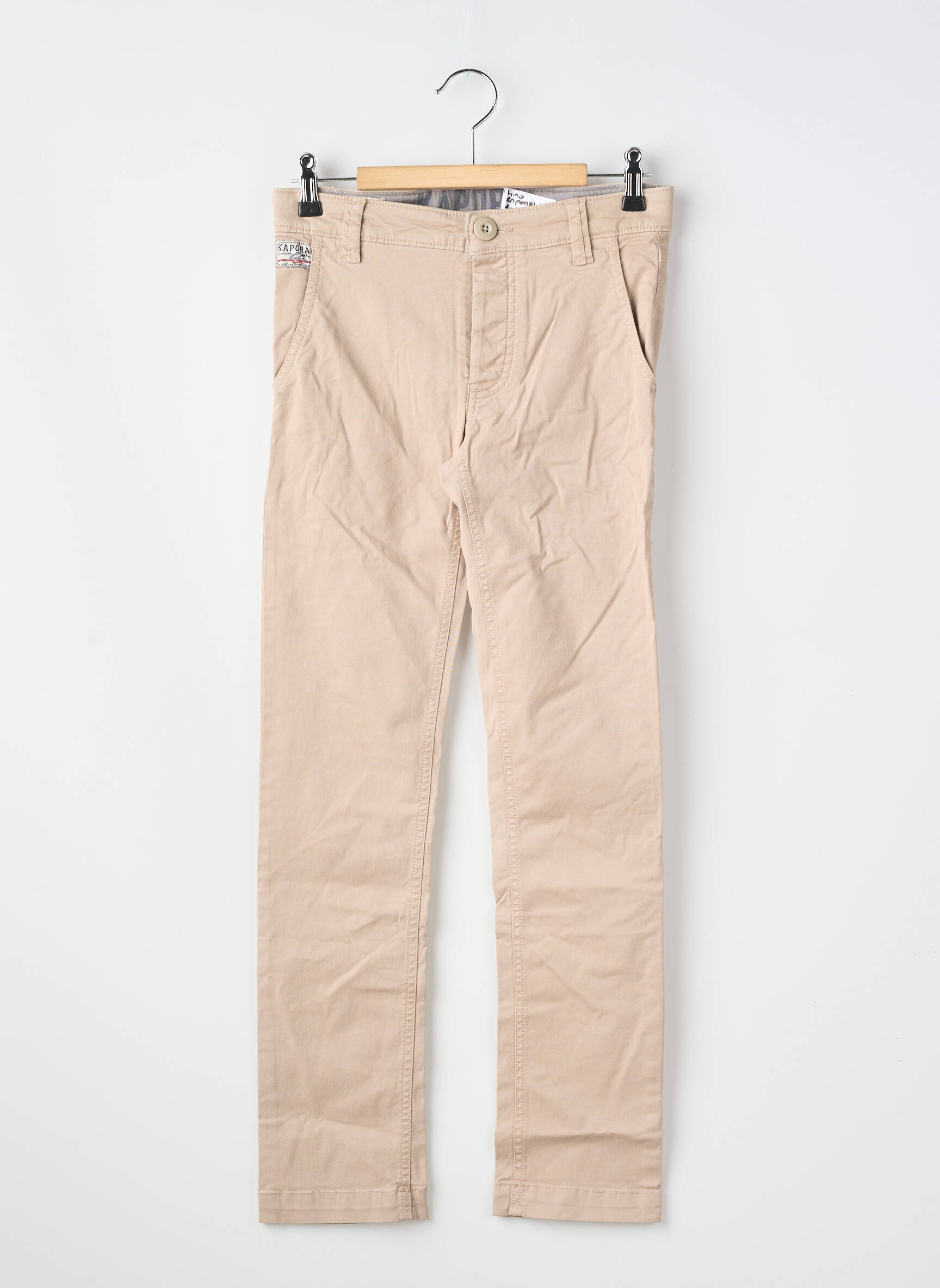 Pantalon chino buzunare bej KAPORAL băiat