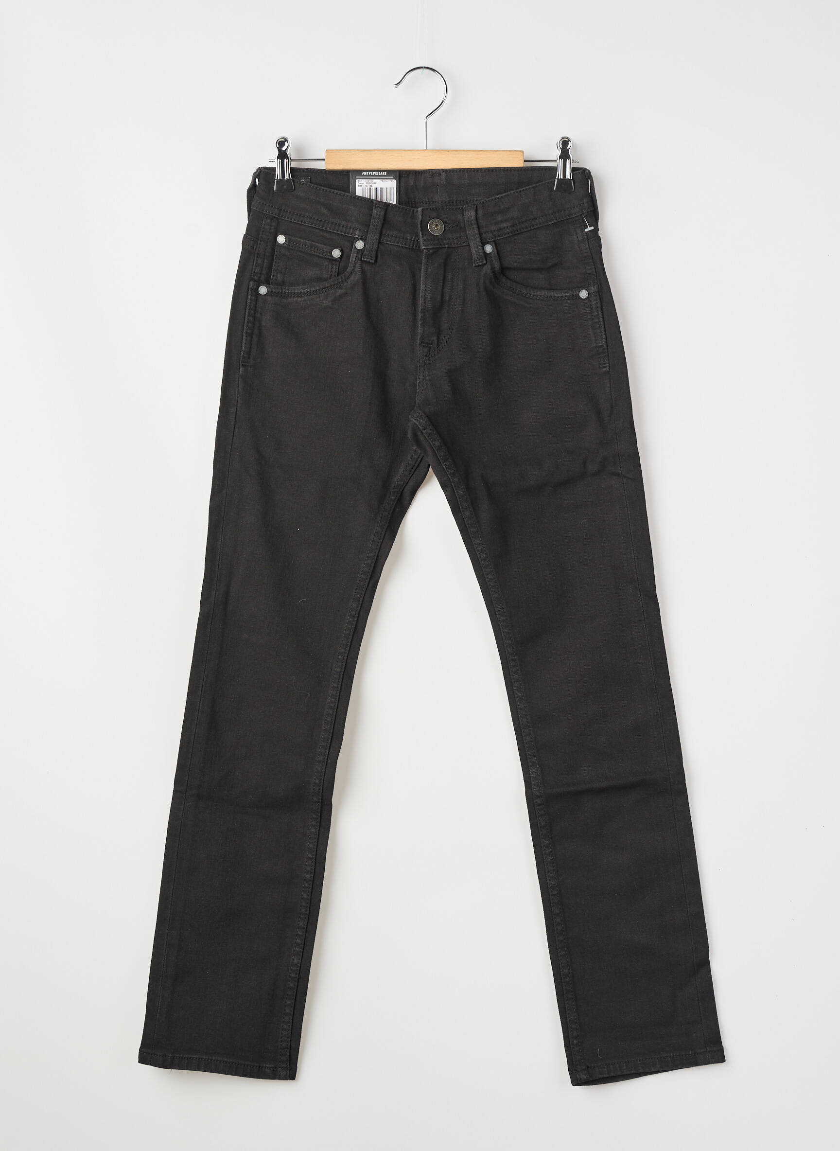 Blugi cu croială slim buzunare negru PEPE JEANS băiat