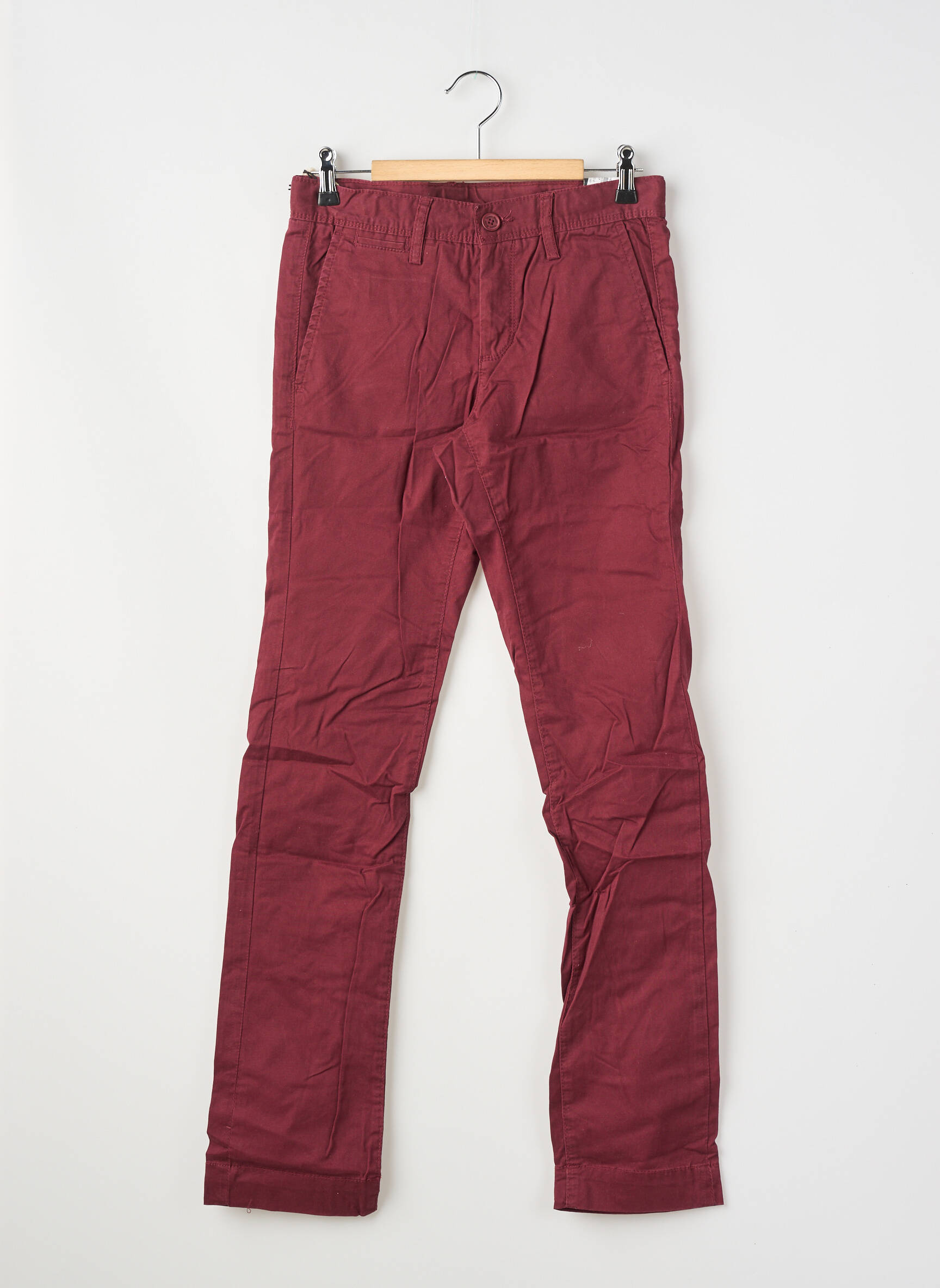 Pantalon chino buzunare roșu TEDDY SMITH băiat