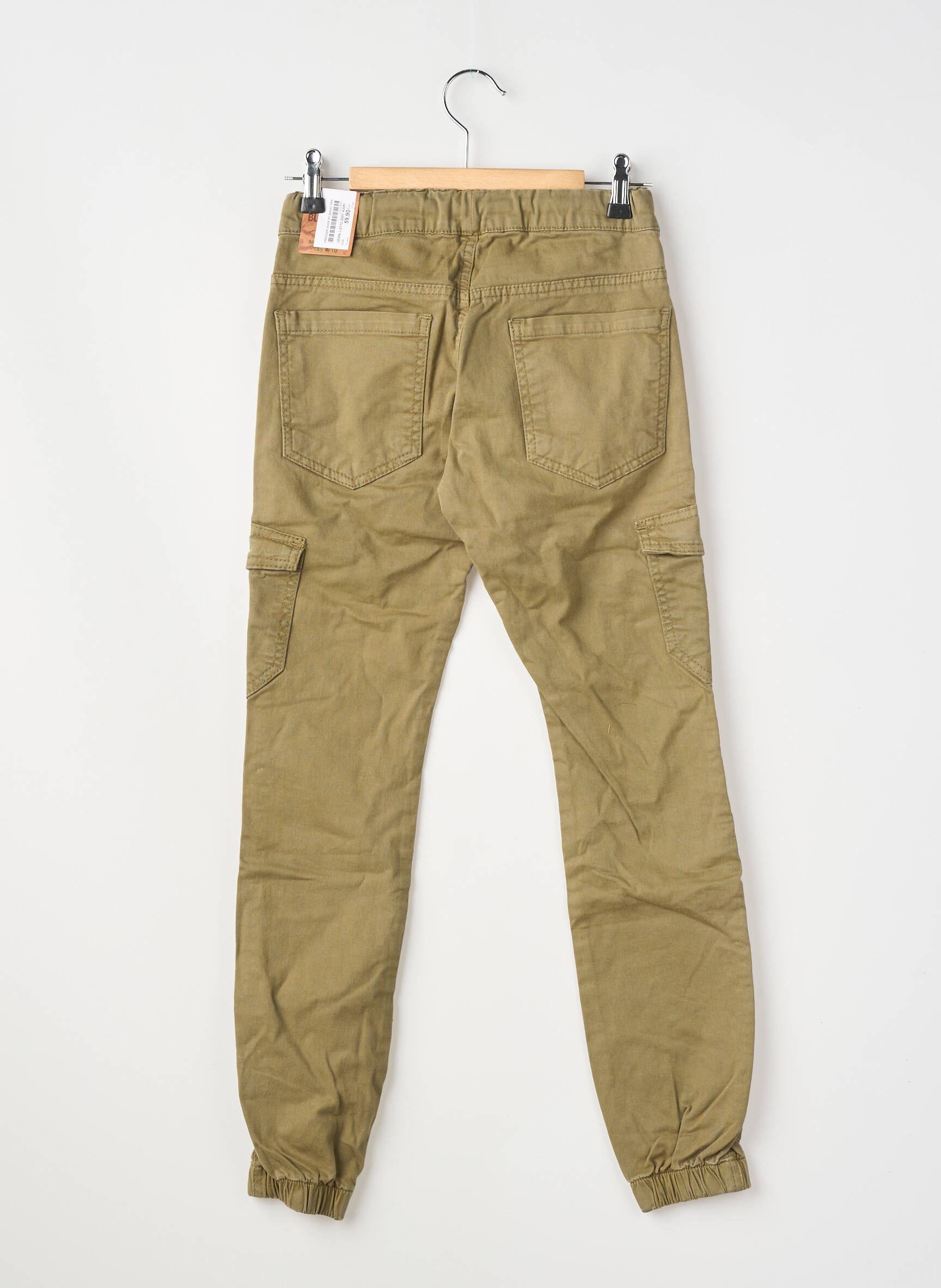 Pantalon cargo buzunare talie elastică verde BLUE EFFECT băiat