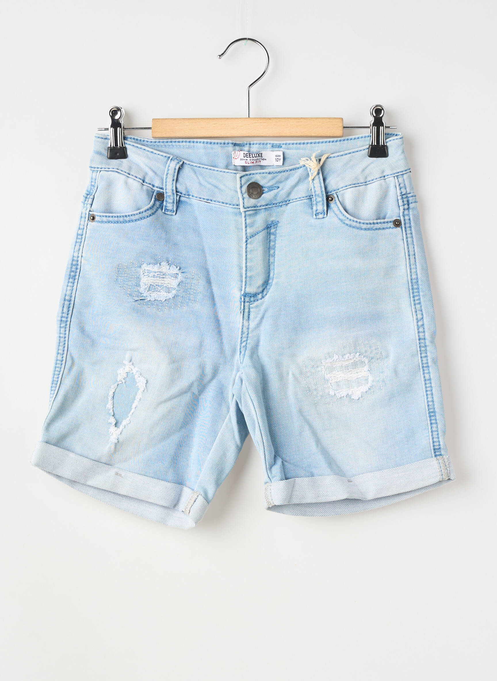 Bermudă țesătură denim mărime reglabilă albastru DEELUXE băiat