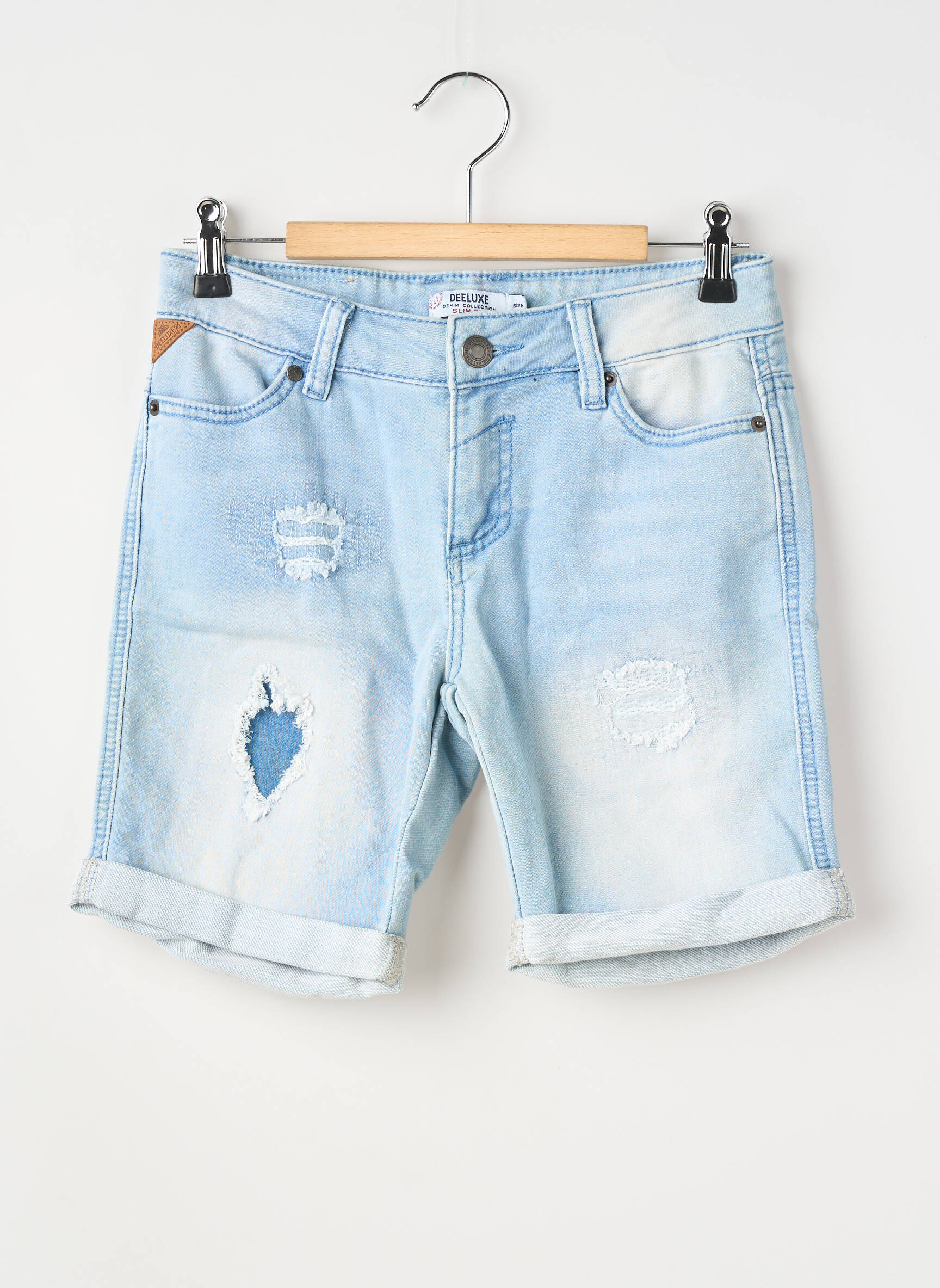 Bermudă țesătură denim mărime reglabilă albastru DEELUXE băiat