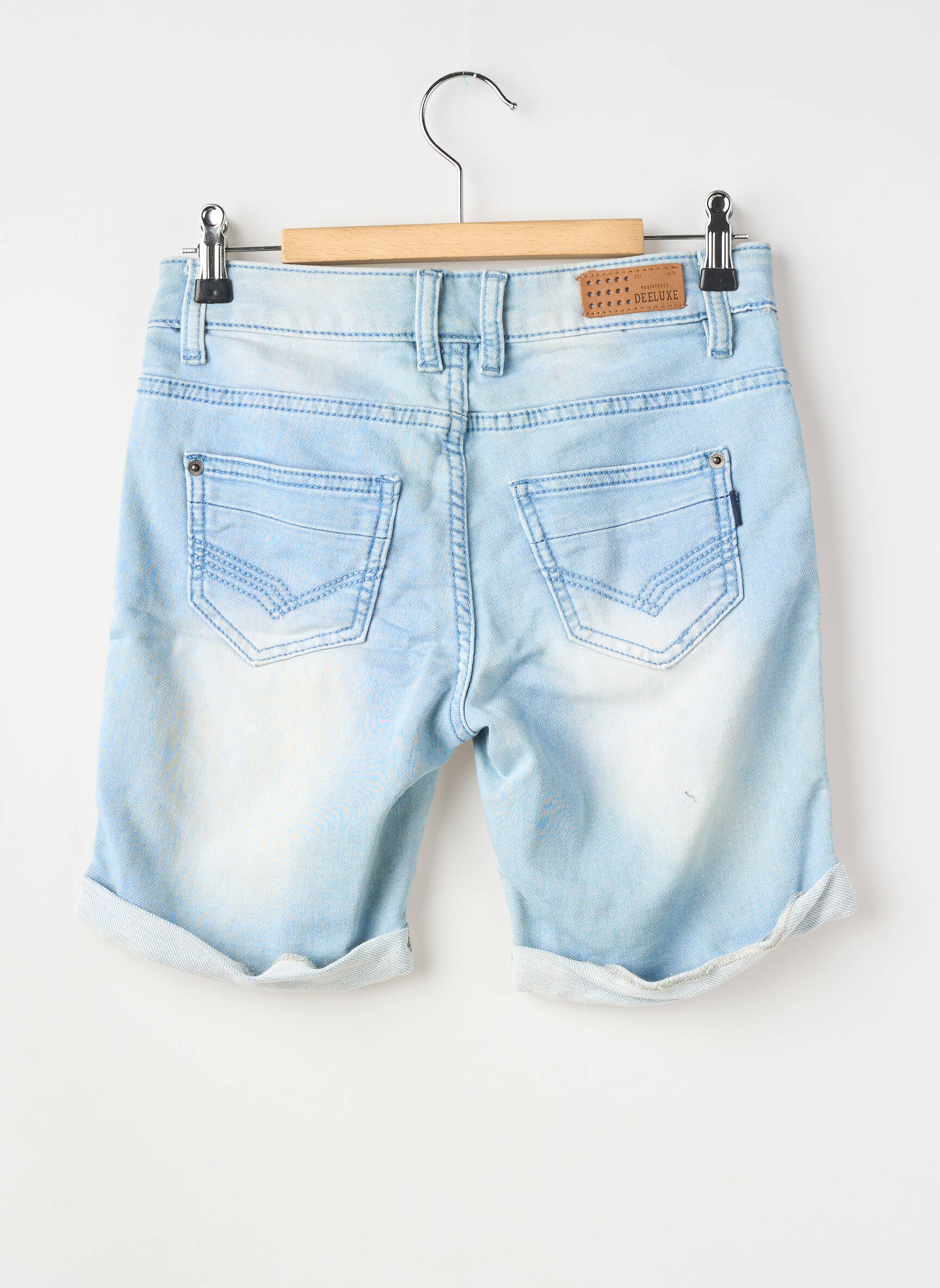 Bermudă țesătură denim mărime reglabilă albastru DEELUXE băiat