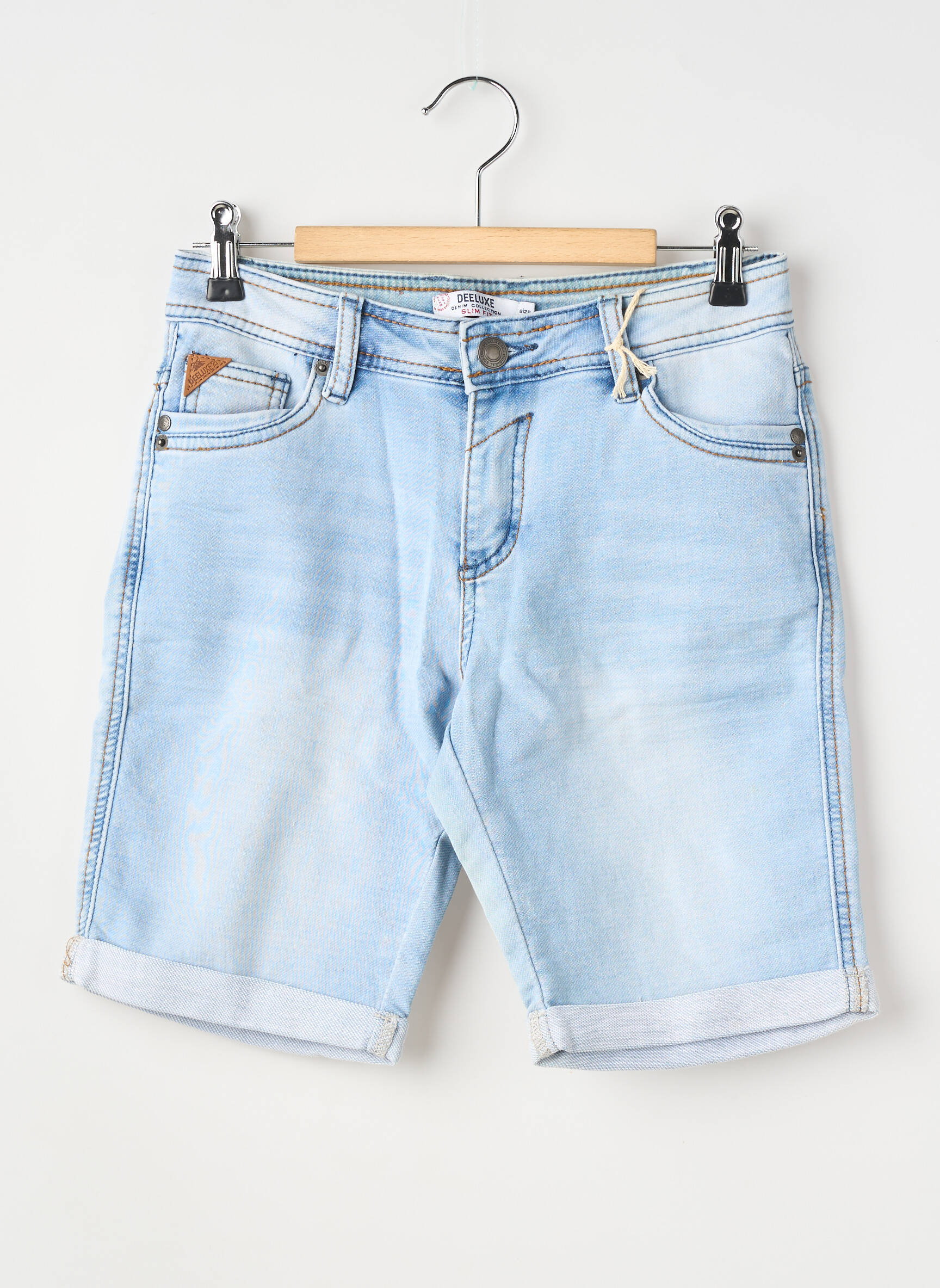 Bermudă țesătură denim mărime reglabilă albastru DEELUXE băiat