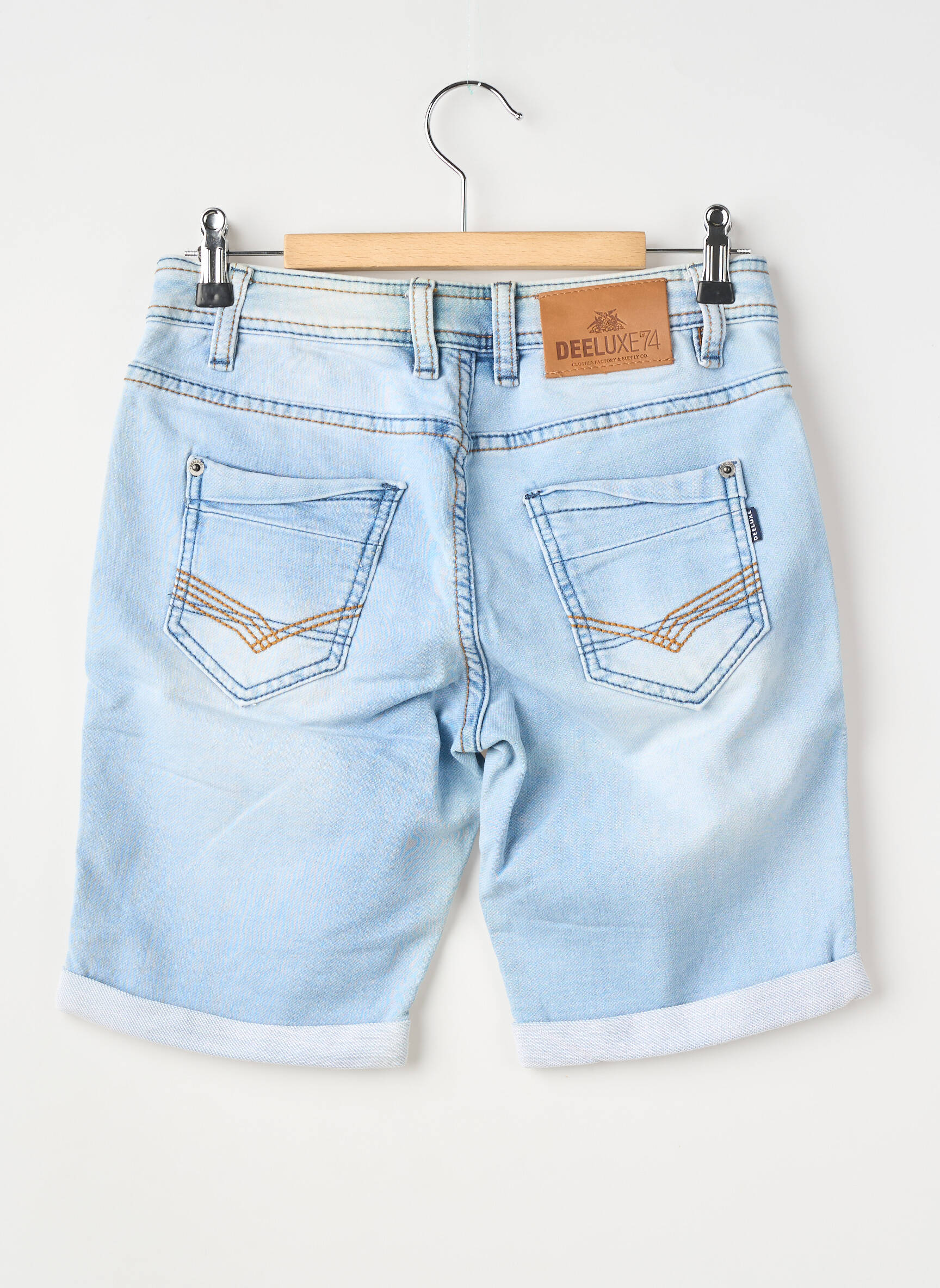 Bermudă țesătură denim mărime reglabilă albastru DEELUXE băiat