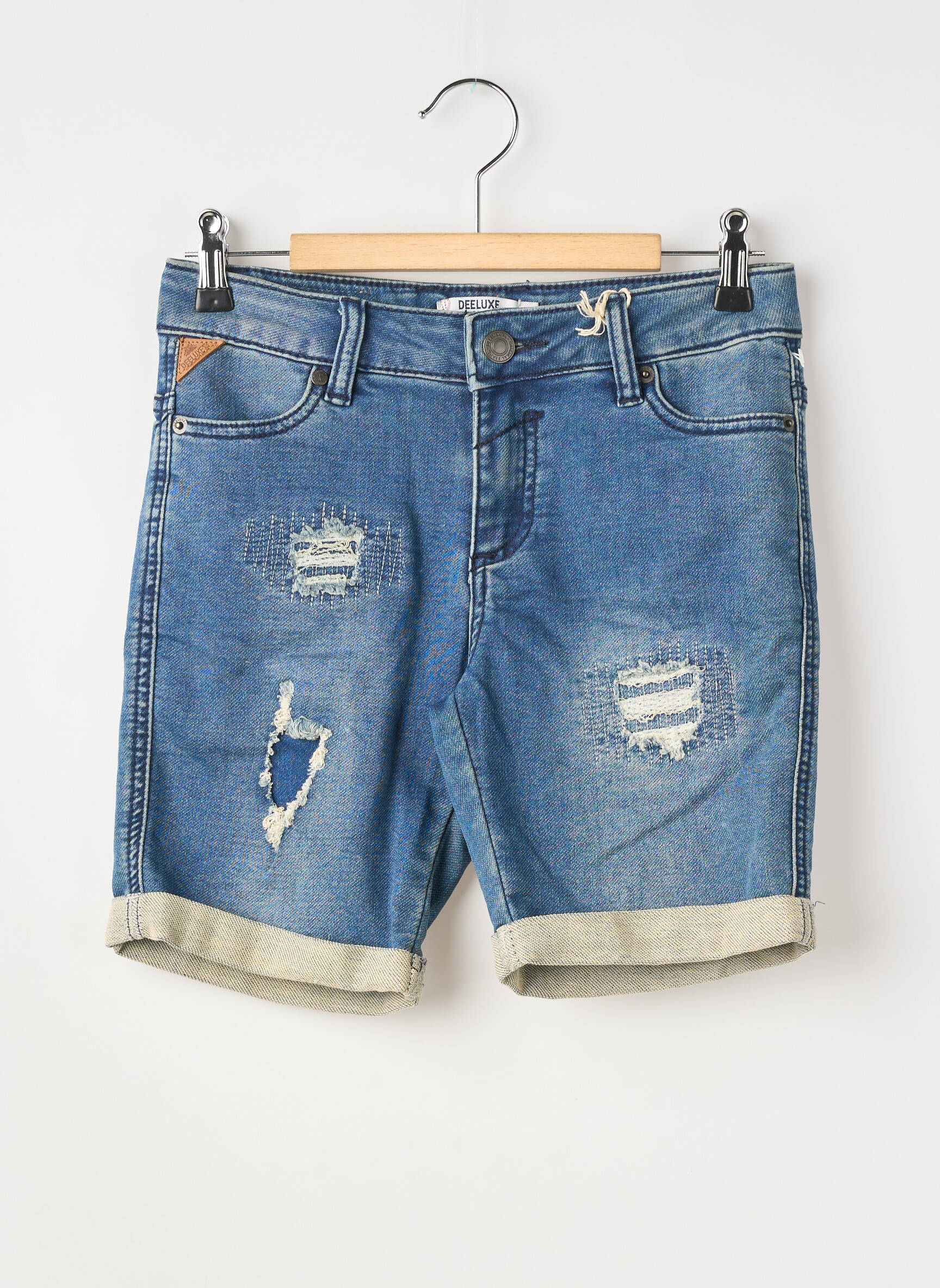 Bermudă țesătură denim mărime reglabilă albastru DEELUXE băiat