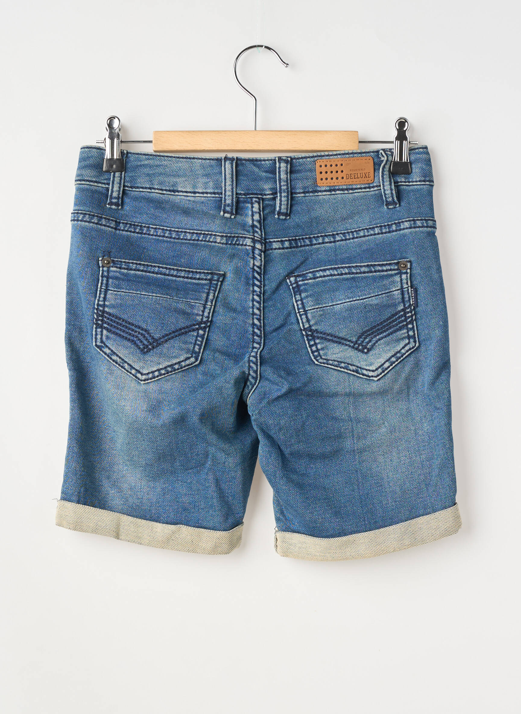 Bermudă țesătură denim mărime reglabilă albastru DEELUXE băiat