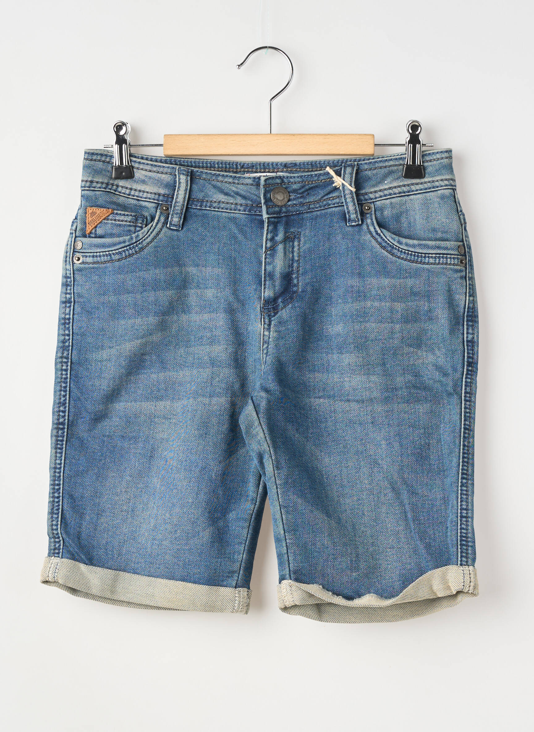 Bermudă țesătură denim mărime reglabilă albastru DEELUXE băiat