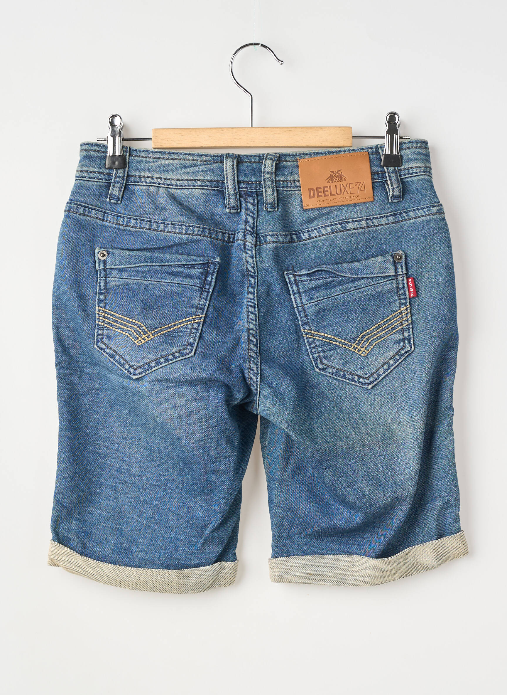 Bermudă țesătură denim mărime reglabilă albastru DEELUXE băiat