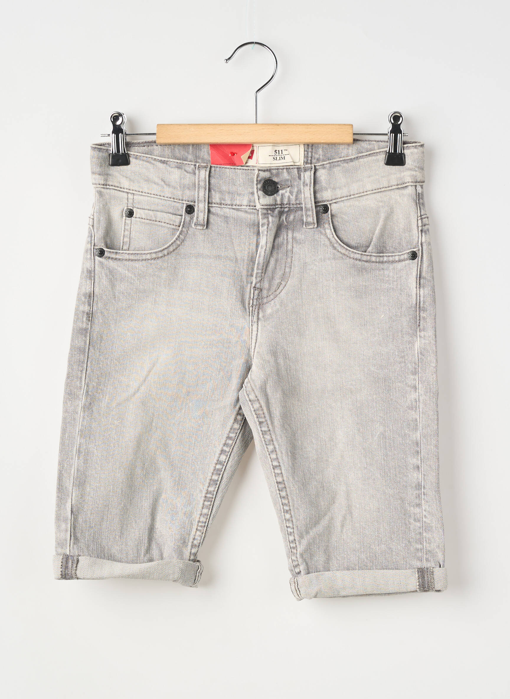 Bermudă țesătură denim mărime reglabilă gri LEVI'S băiat