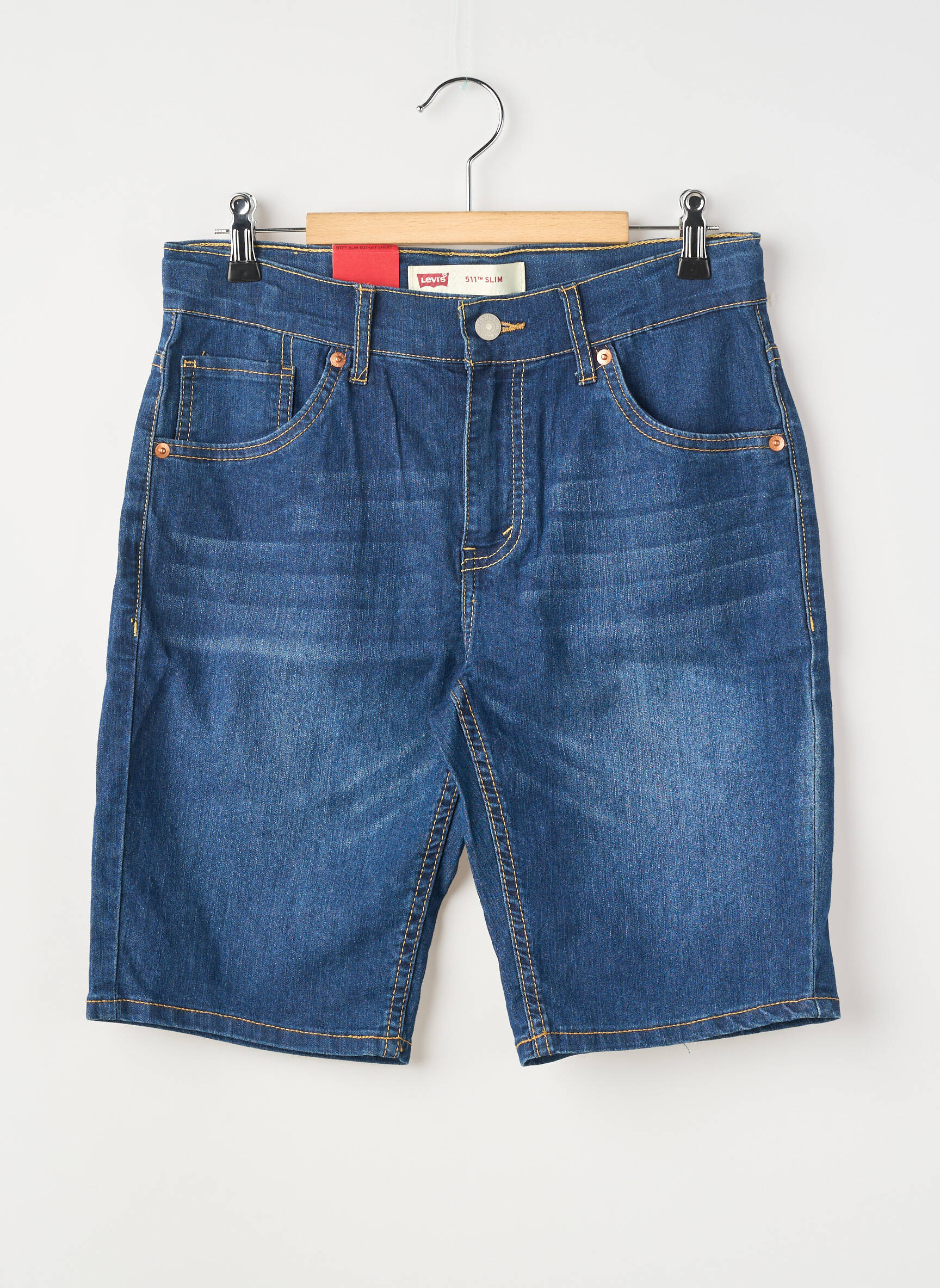 Bermudă țesătură denim mărime reglabilă albastru LEVI'S băiat
