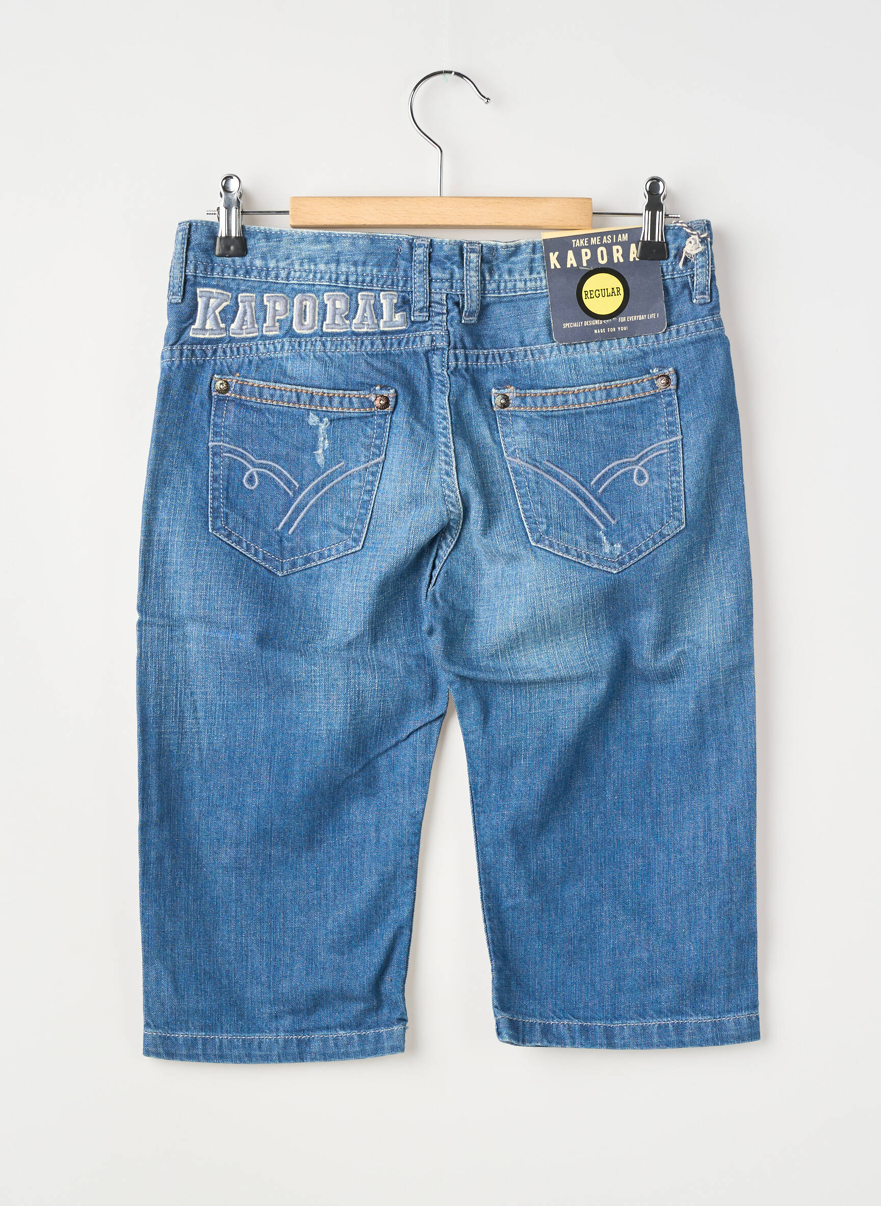 Bermudă țesătură denim albastru KAPORAL băiat
