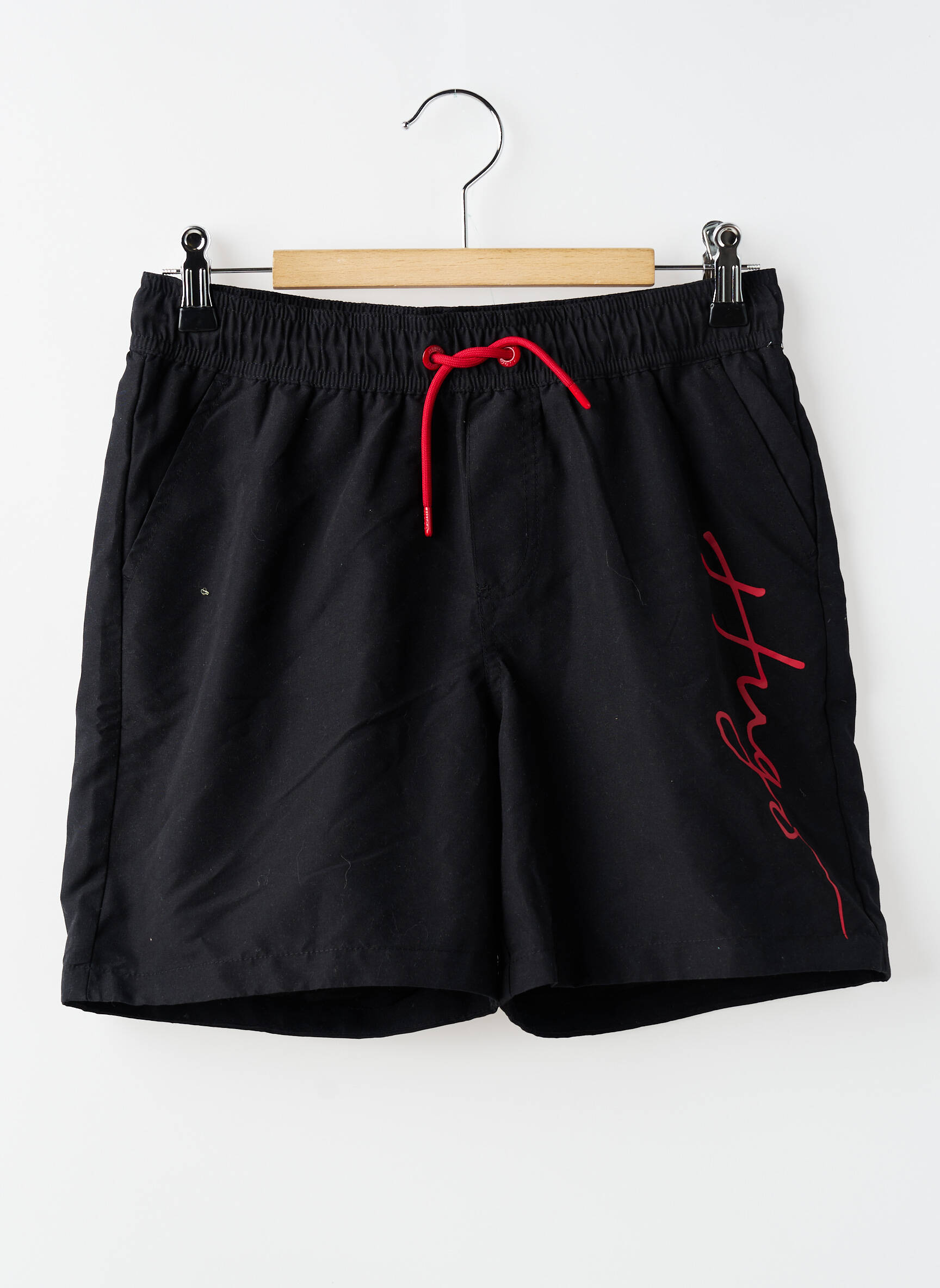 Șort de baie căptușeală dublă negru HUGO BOSS băiat