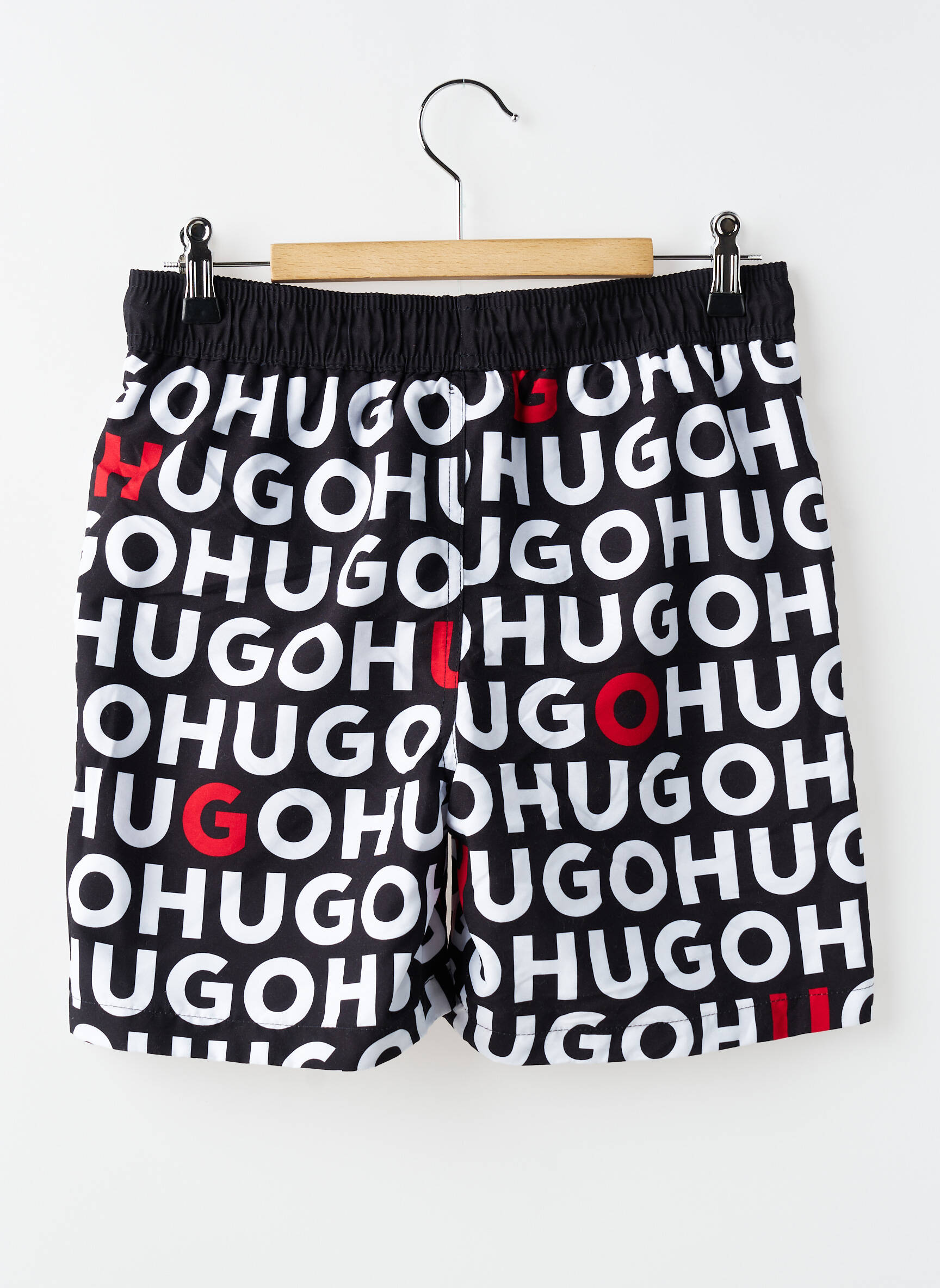 Șort de baie imprimeu fantezie negru HUGO BOSS băiat