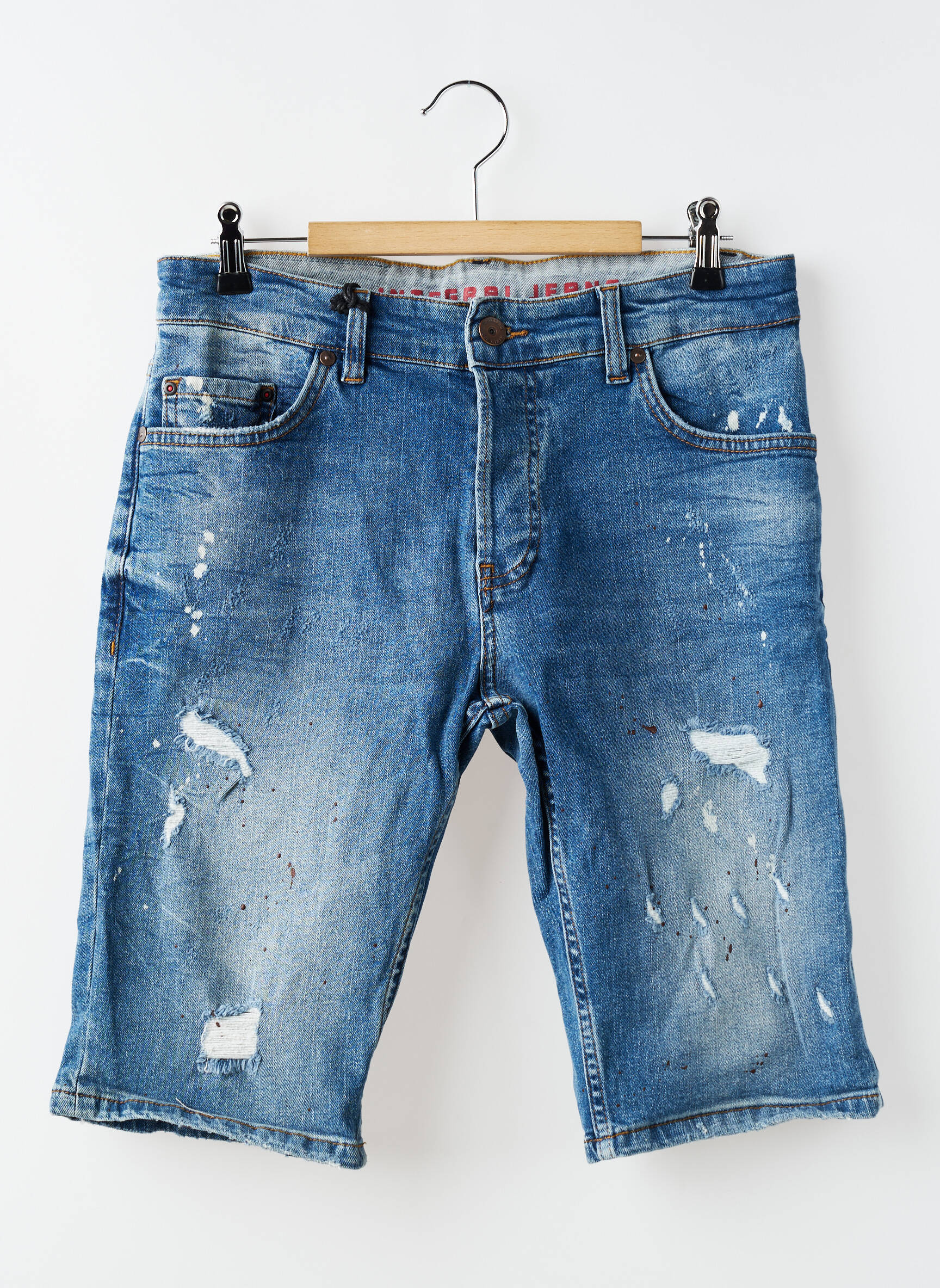 Bermudă țesătură denim mărime normală albastru INTEGRAL bărbat