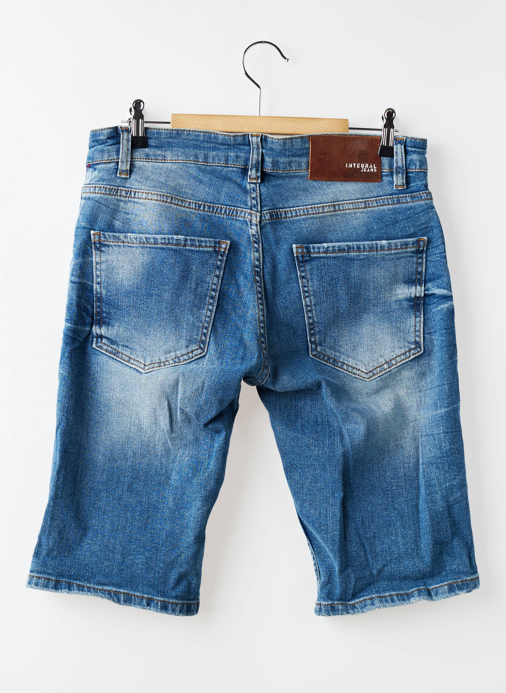 Bermudă țesătură denim mărime normală albastru INTEGRAL bărbat