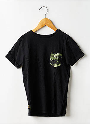 Tricou elasticitate mâneci scurte negru DEELUXE băiat