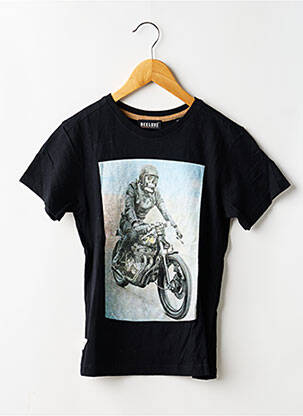 Tricou elasticitate mâneci scurte negru DEELUXE băiat