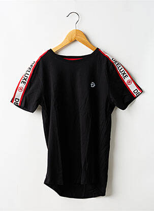 Tricou elasticitate mâneci scurte negru DEELUXE băiat