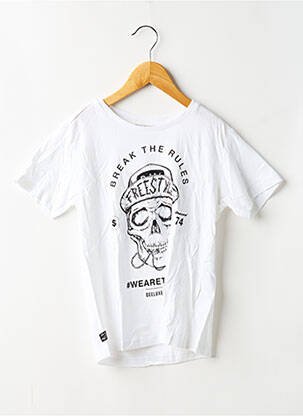 Tricou elasticitate mâneci scurte alb DEELUXE băiat