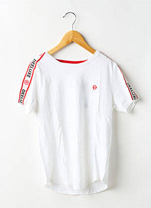 Tricou elasticitate mâneci scurte alb DEELUXE băiat