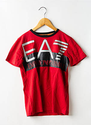 Tricou elasticitate mâneci scurte roșu EMPORIO ARMANI băiat
