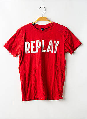 Tricou elasticitate mâneci scurte roșu REPLAY băiat