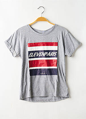 Tricou elasticitate mâneci scurte gri ELEVEN PARIS băiat