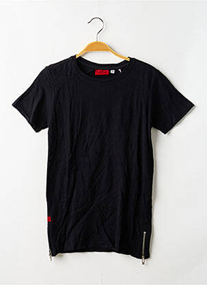 Tricou elasticitate mâneci scurte negru DEELUXE băiat