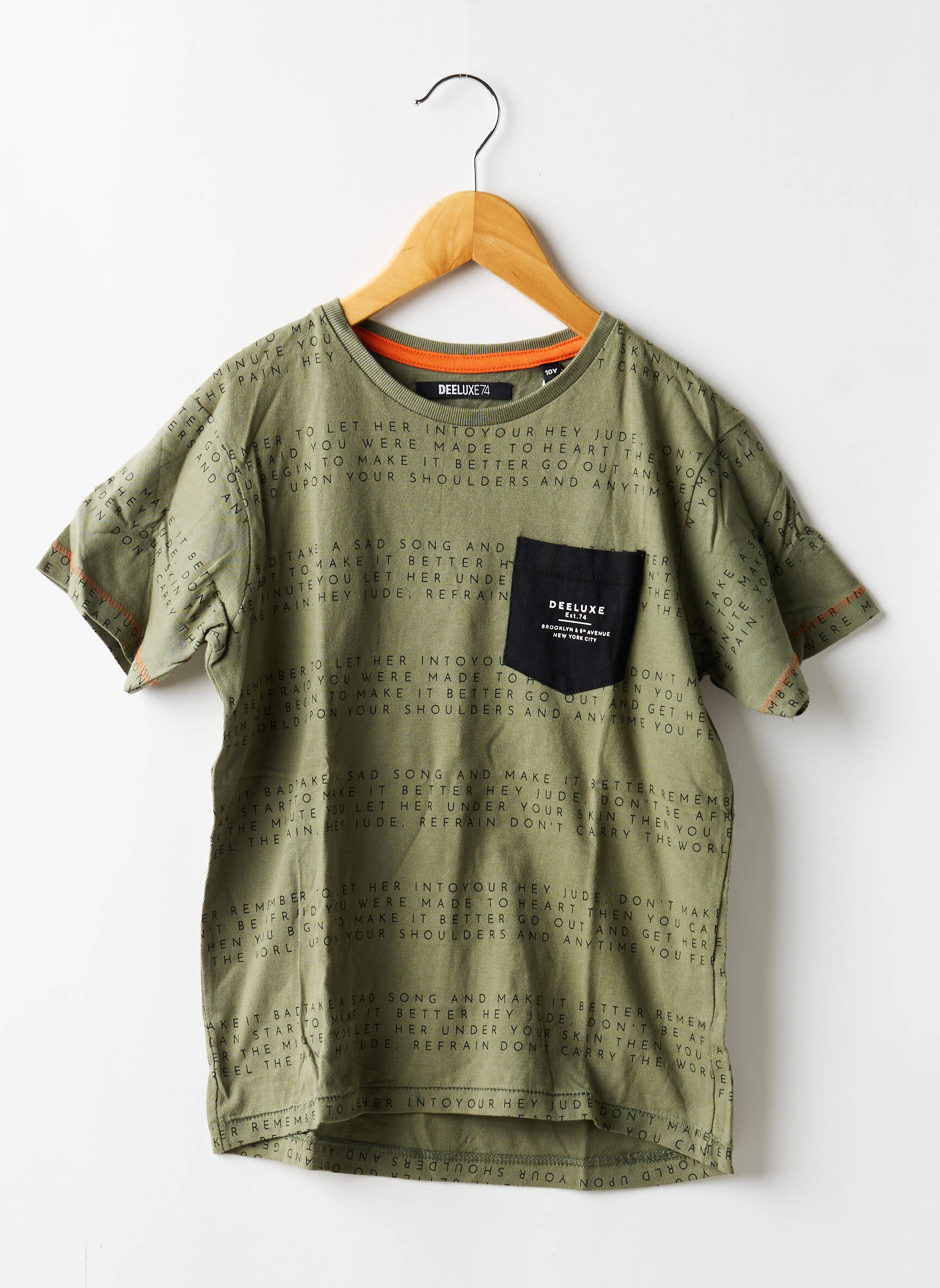 Tricou elasticitate mâneci scurte verde DEELUXE băiat